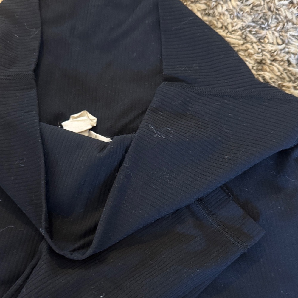Lululemon Black Ribbed Leggings - Picture 3 of 3